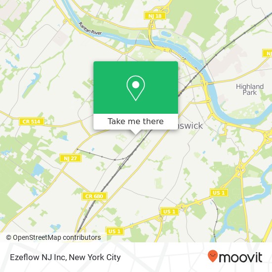 Mapa de Ezeflow NJ Inc