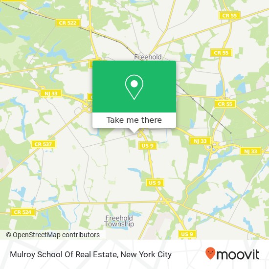 Mulroy School Of Real Estate map