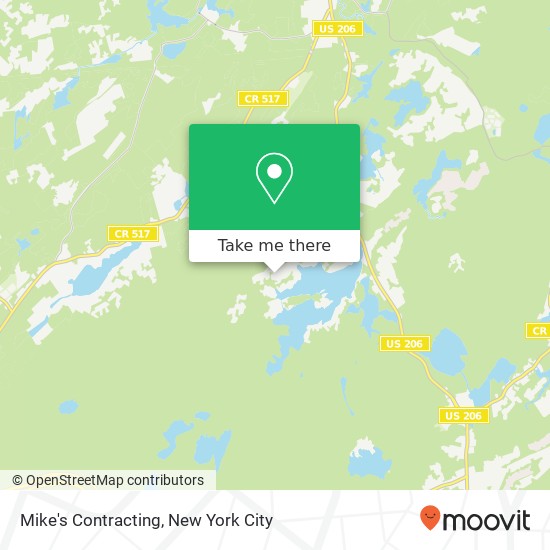 Mike's Contracting map