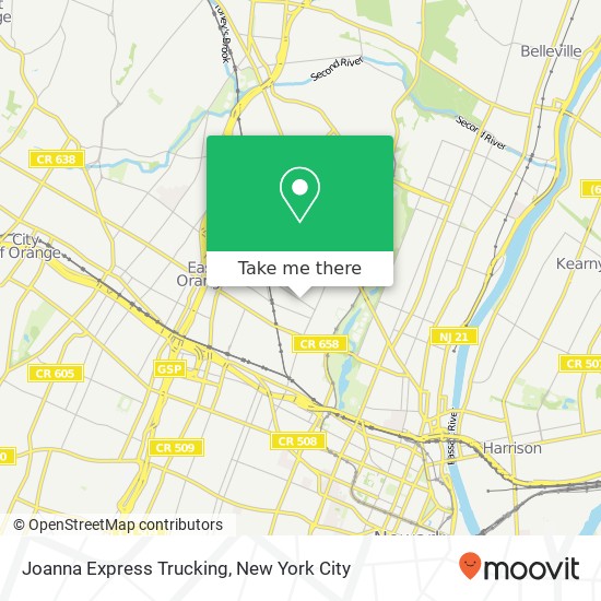 Mapa de Joanna Express Trucking