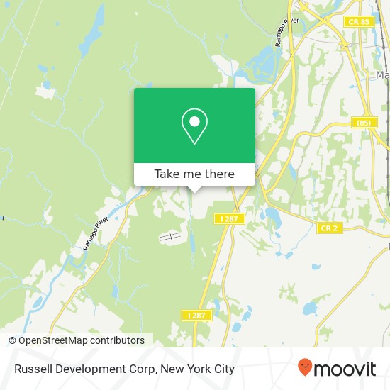 Russell Development Corp map