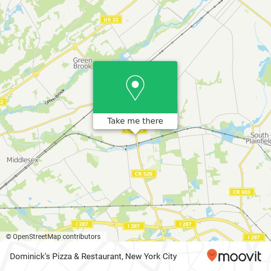 Mapa de Dominick's Pizza & Restaurant