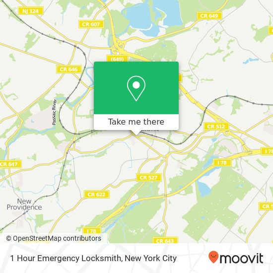 1 Hour Emergency Locksmith map