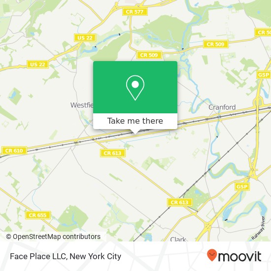 Mapa de Face Place LLC