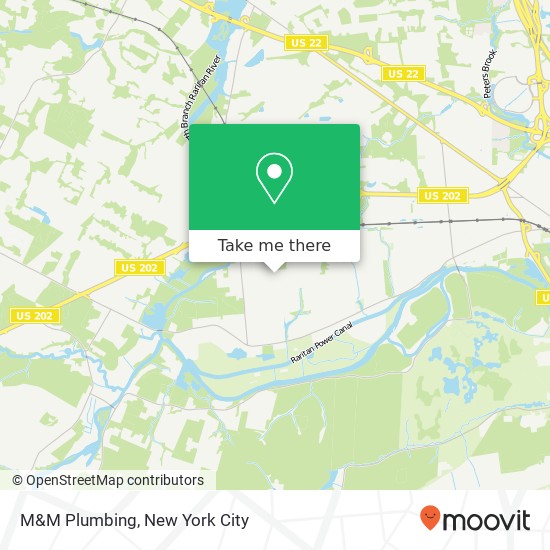 Mapa de M&M Plumbing
