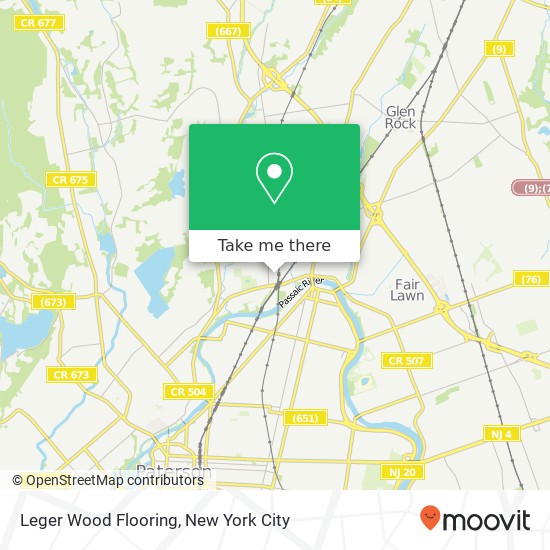 Leger Wood Flooring map