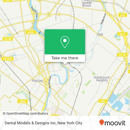 Mapa de Dental Models & Designs Inc