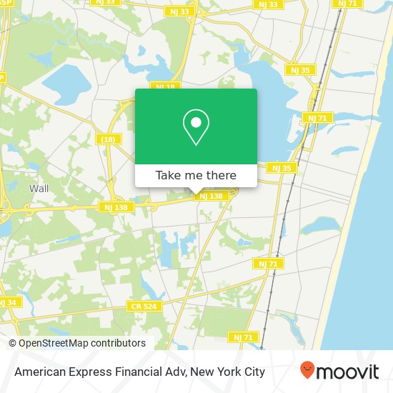 Mapa de American Express Financial Adv