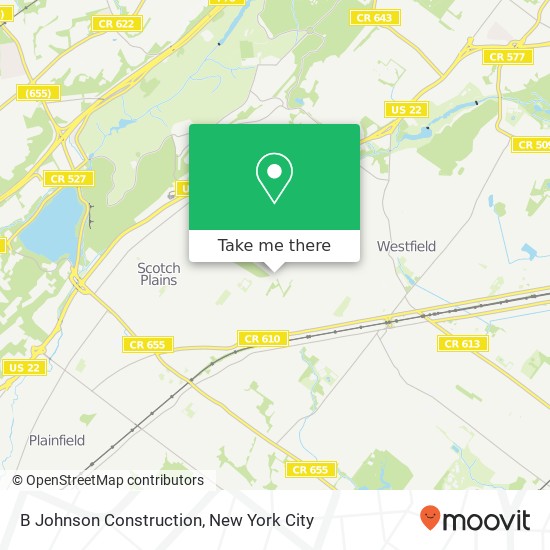 Mapa de B Johnson Construction