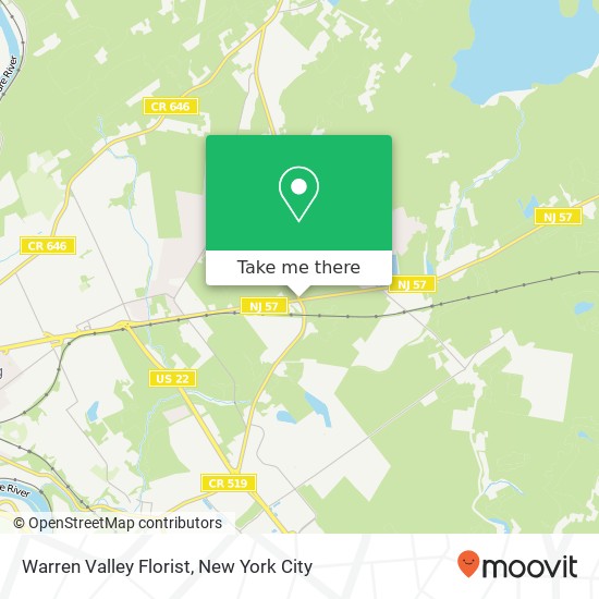 Warren Valley Florist map