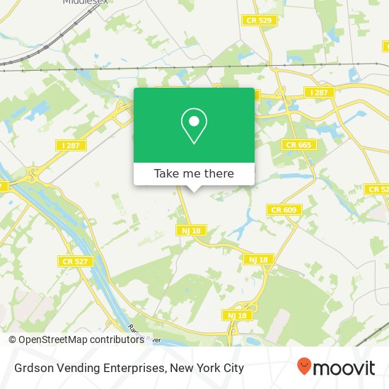Grdson Vending Enterprises map