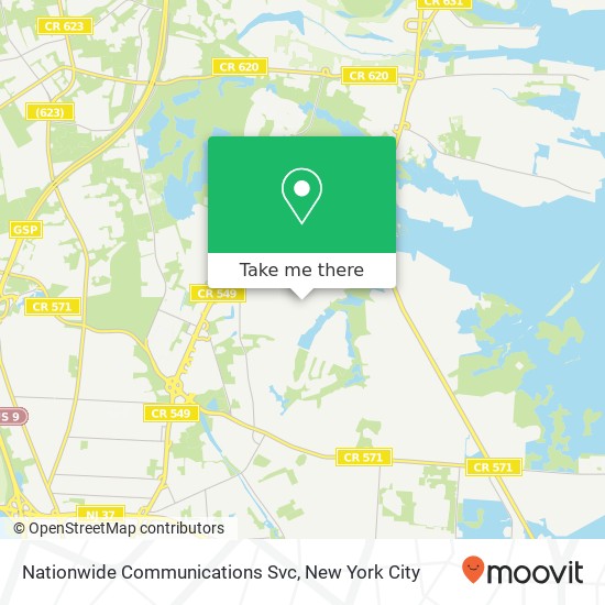 Nationwide Communications Svc map