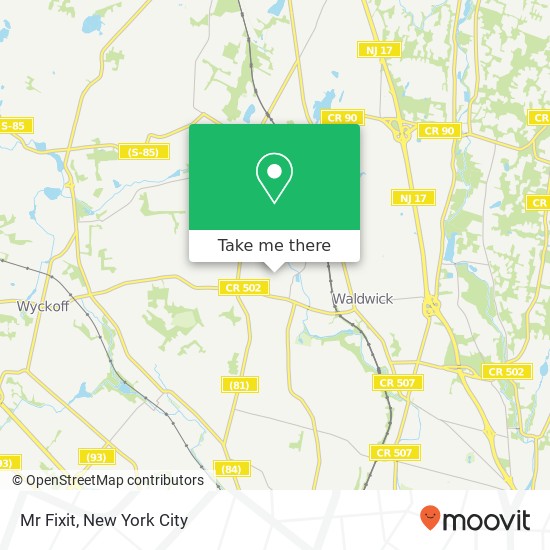 Mr Fixit map