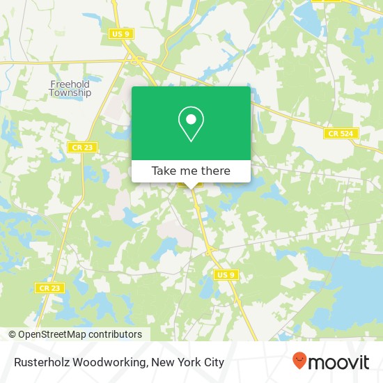 Rusterholz Woodworking map