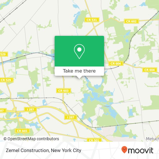 Zemel Construction map