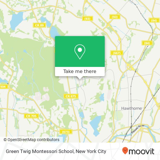 Mapa de Green Twig Montessori School