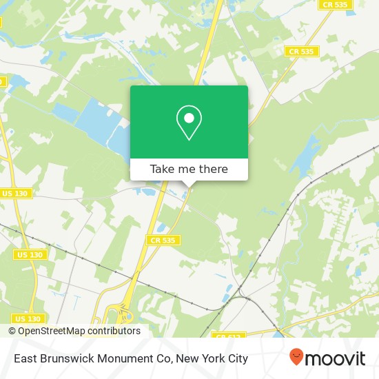 East Brunswick Monument Co map