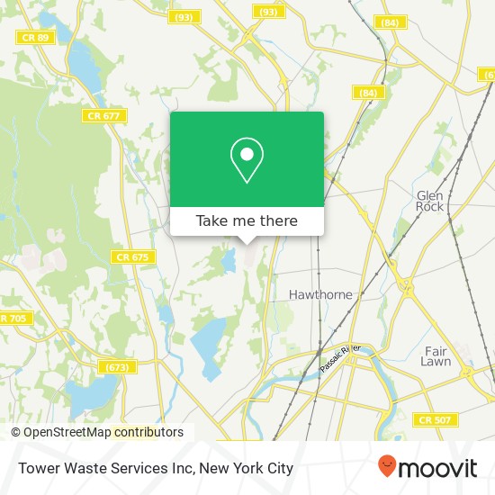 Mapa de Tower Waste Services Inc