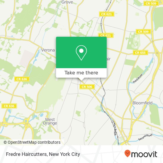 Fredre Haircutters map