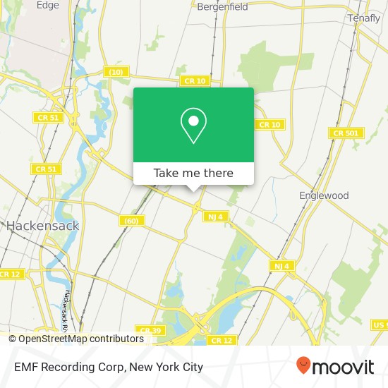 Mapa de EMF Recording Corp