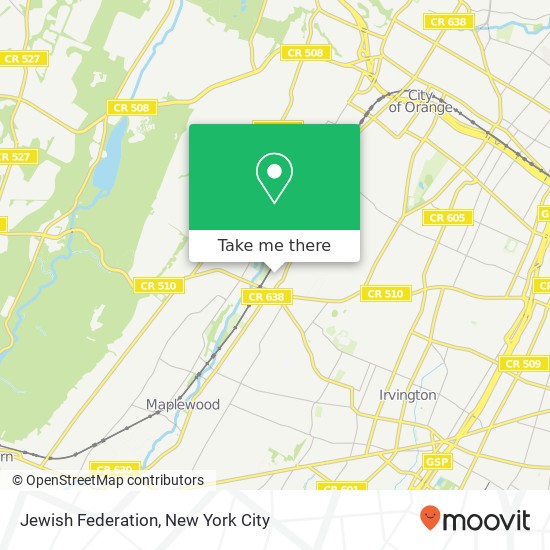 Jewish Federation map