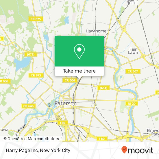 Harry Page Inc map