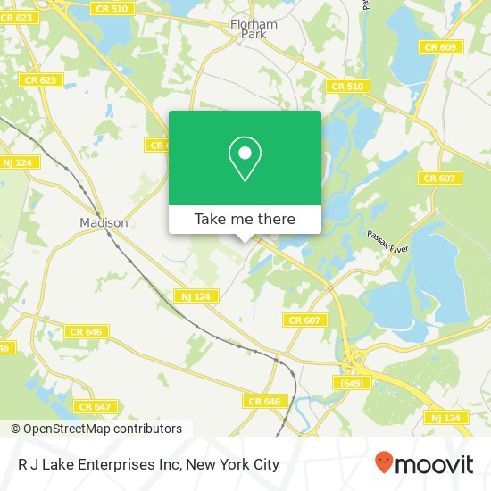 R J Lake Enterprises Inc map