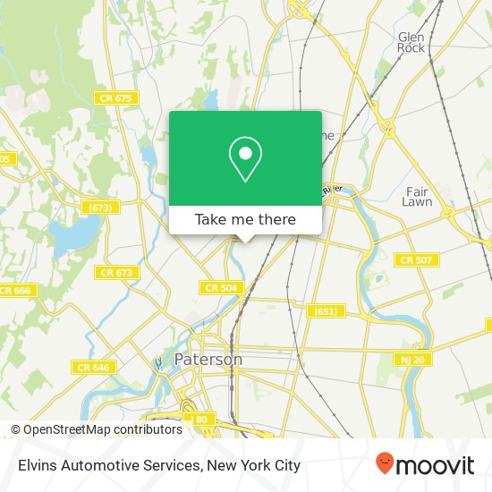 Elvins Automotive Services map