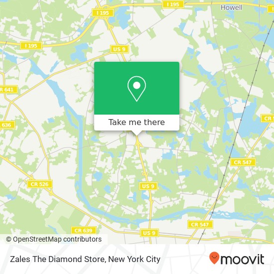 Mapa de Zales The Diamond Store