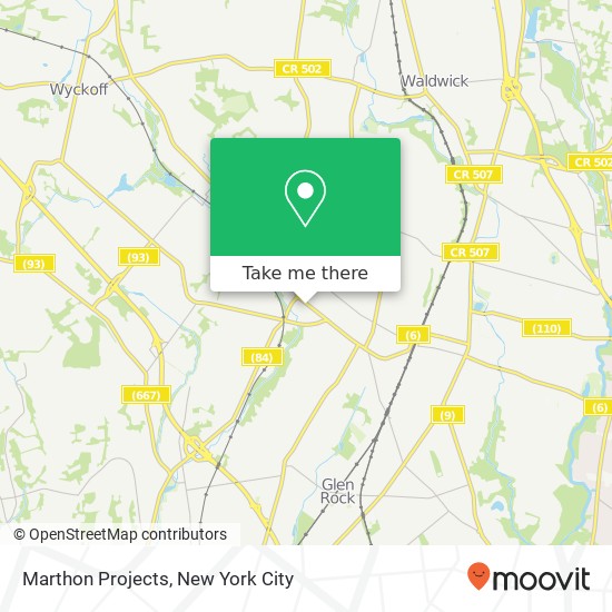 Marthon Projects map