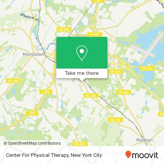 Mapa de Center For Physical Therapy