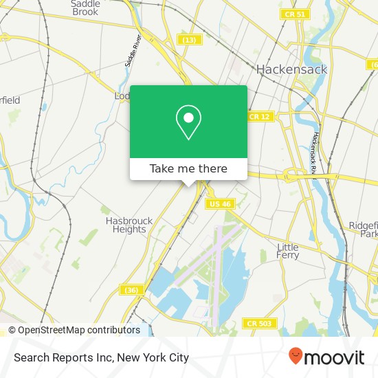 Search Reports Inc map