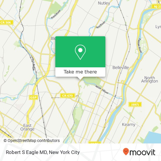 Robert S Eagle MD map