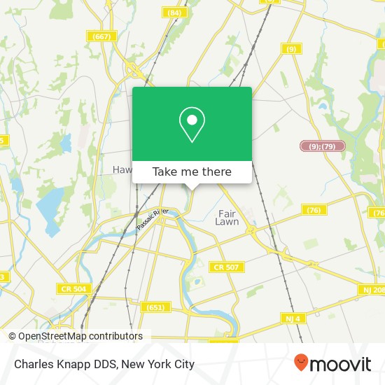 Charles Knapp DDS map