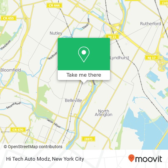 Mapa de Hi Tech Auto Modz