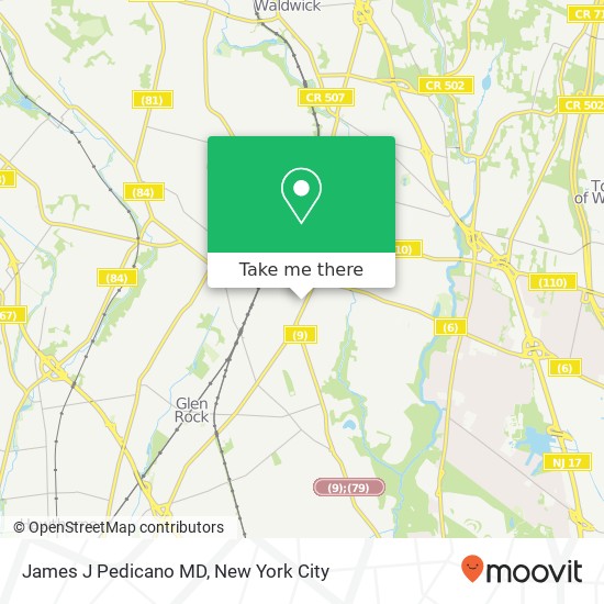 James J Pedicano MD map