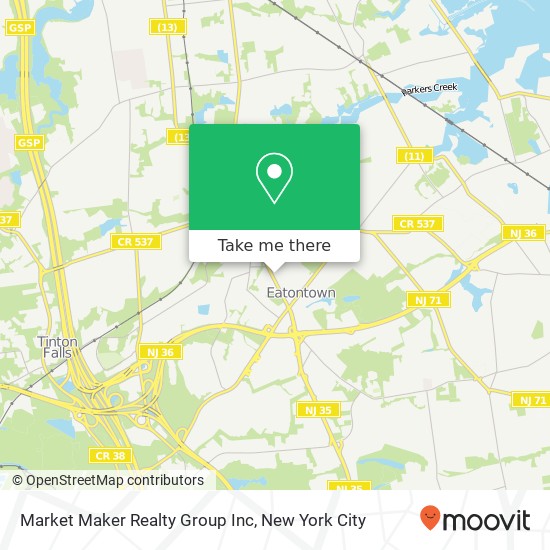 Market Maker Realty Group Inc map