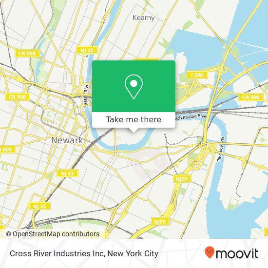 Mapa de Cross River Industries Inc