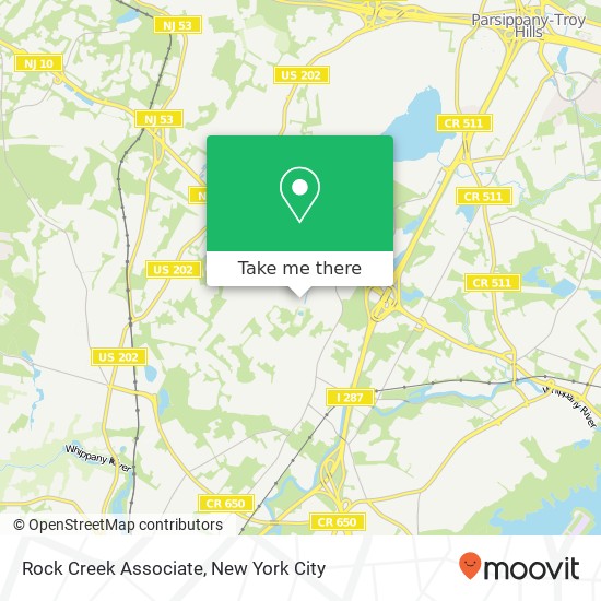 Mapa de Rock Creek Associate