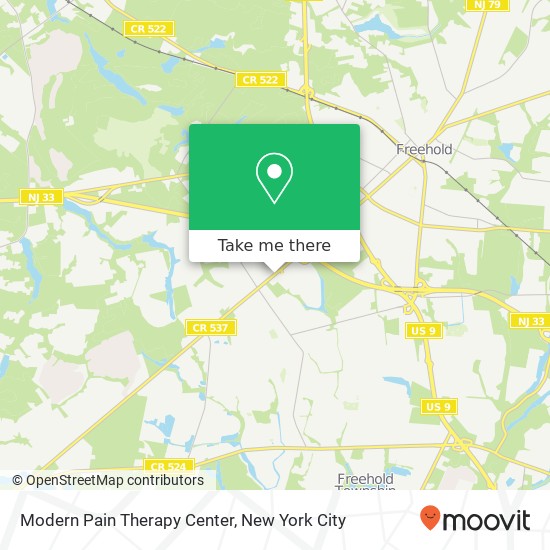 Mapa de Modern Pain Therapy Center