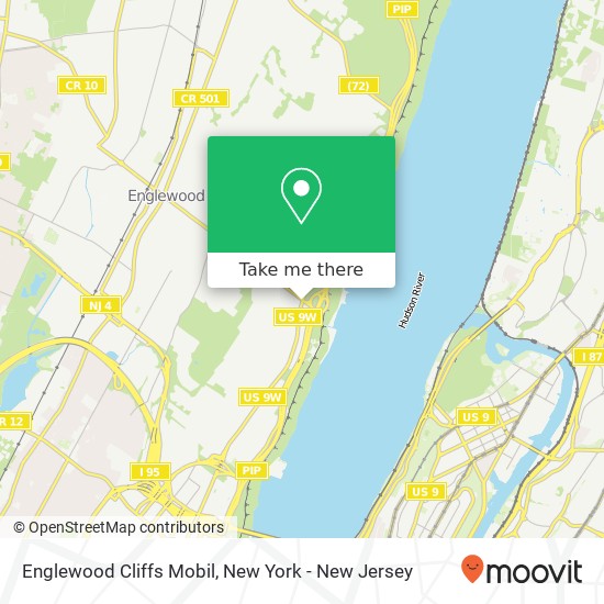 Englewood Cliffs Mobil map