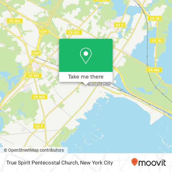 True Spirit Pentecostal Church map