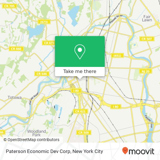 Mapa de Paterson Economic Dev Corp