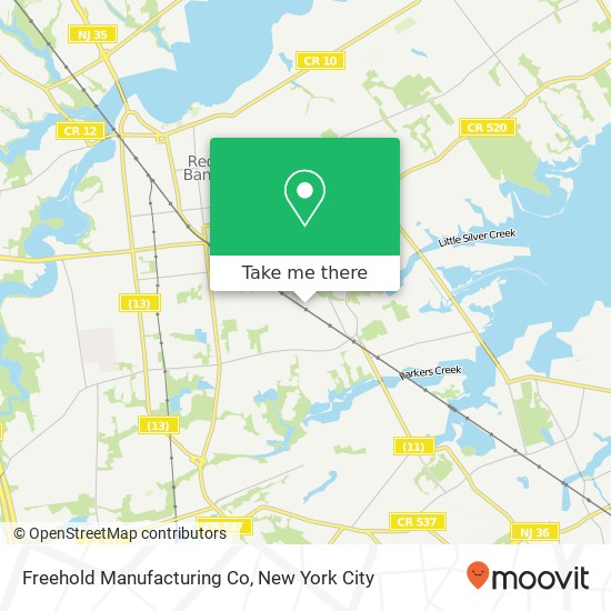 Freehold Manufacturing Co map
