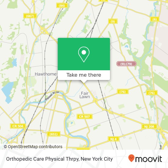 Orthopedic Care Physical Thrpy map