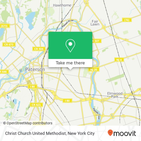 Mapa de Christ Church United Methodist