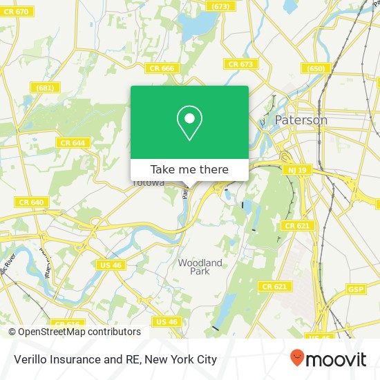 Verillo Insurance and RE map