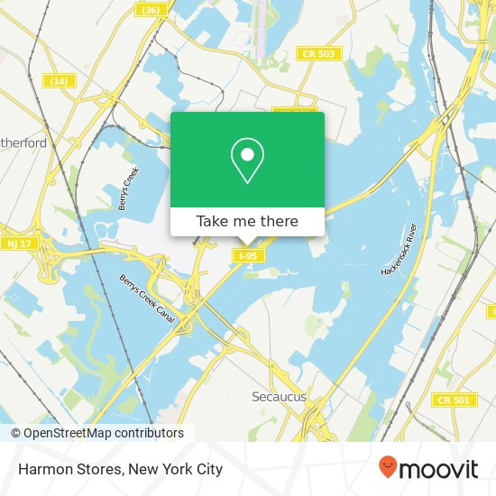 Mapa de Harmon Stores