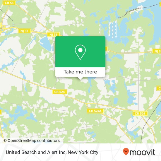United Search and Alert Inc map