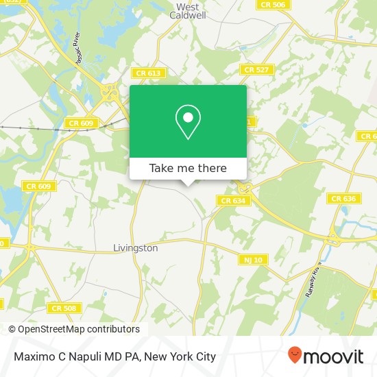 Maximo C Napuli MD PA map